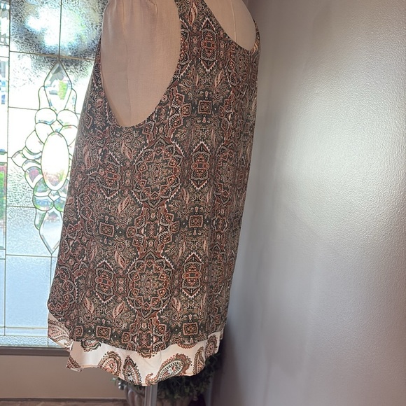 Karen Kane women’s desert Gypsy paisley print flowy tank top shell layer look XL - Picture 7 of 13